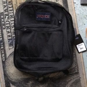 Mesh jansport backpack
